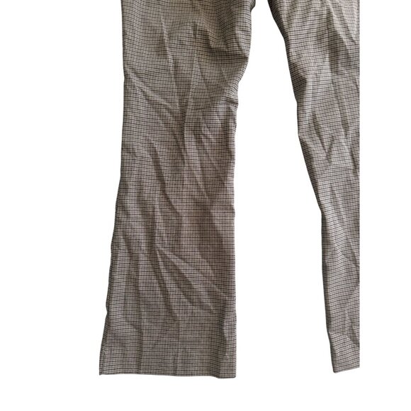 H&M Brown Houndstooth Plaid Wide Leg Pull On Dress Pants Size US 14 NEW NWT - Picture 9 of 10